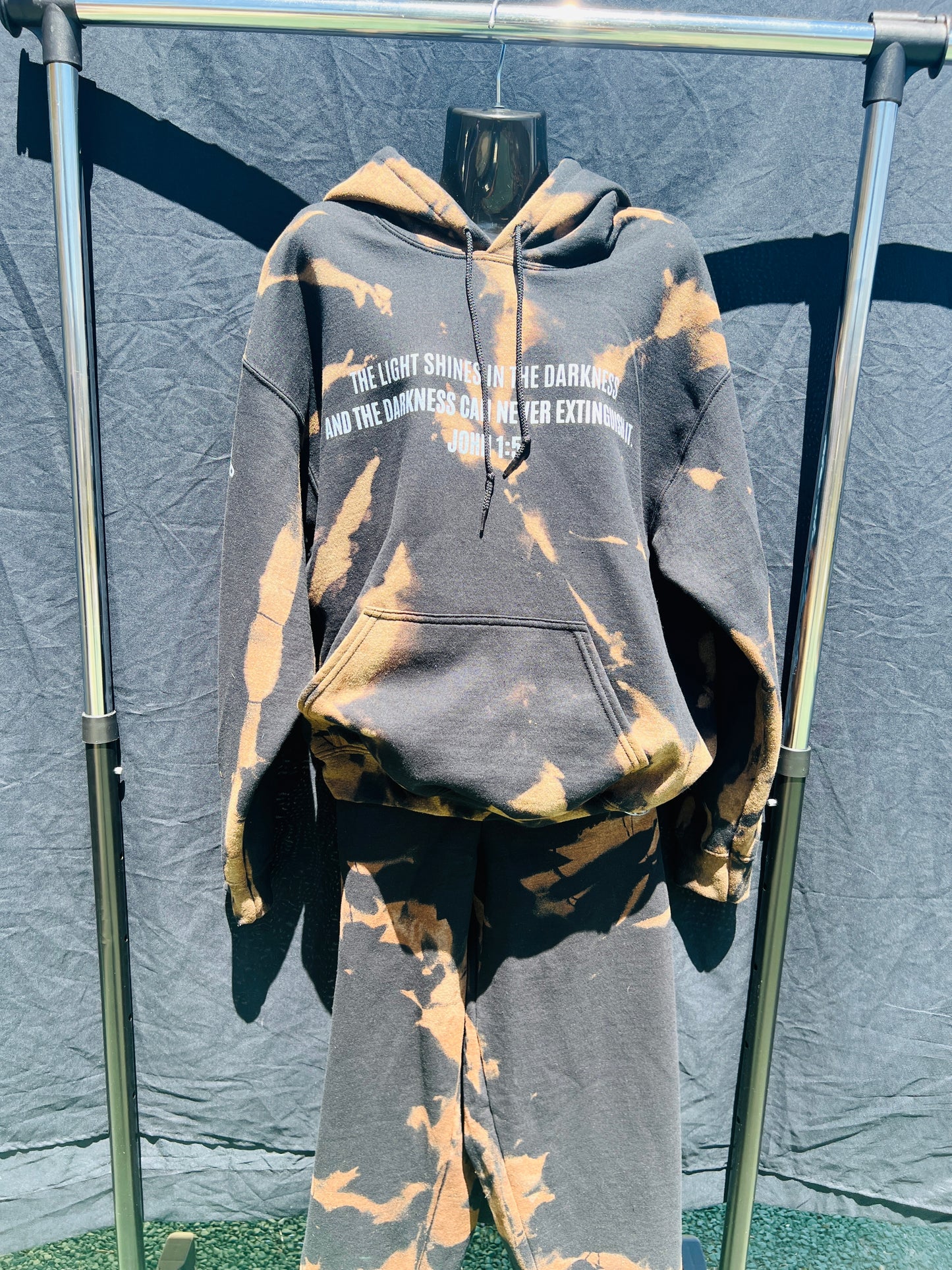 Bleached Black Sweatsuit