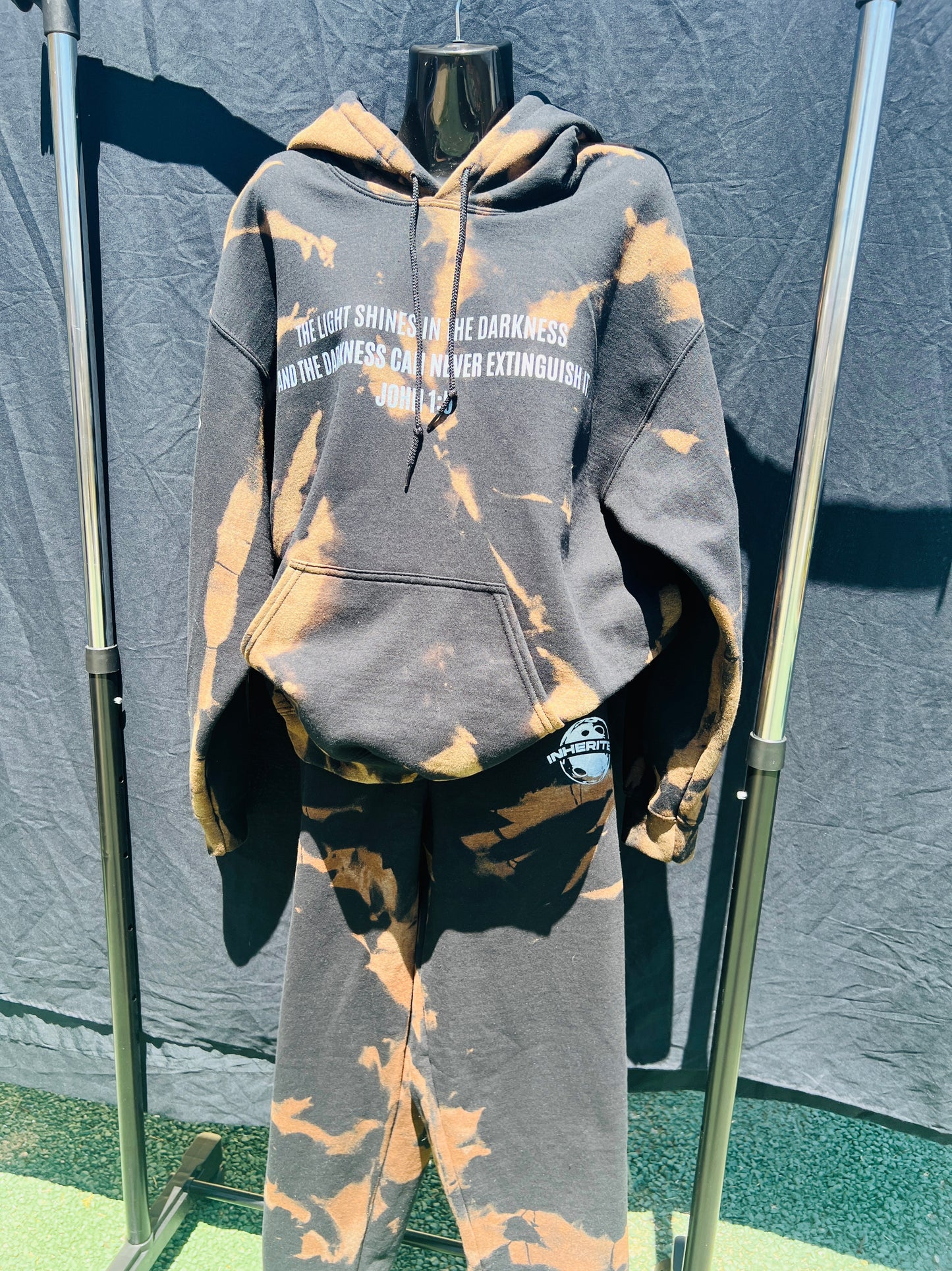 Bleached Black Sweatsuit