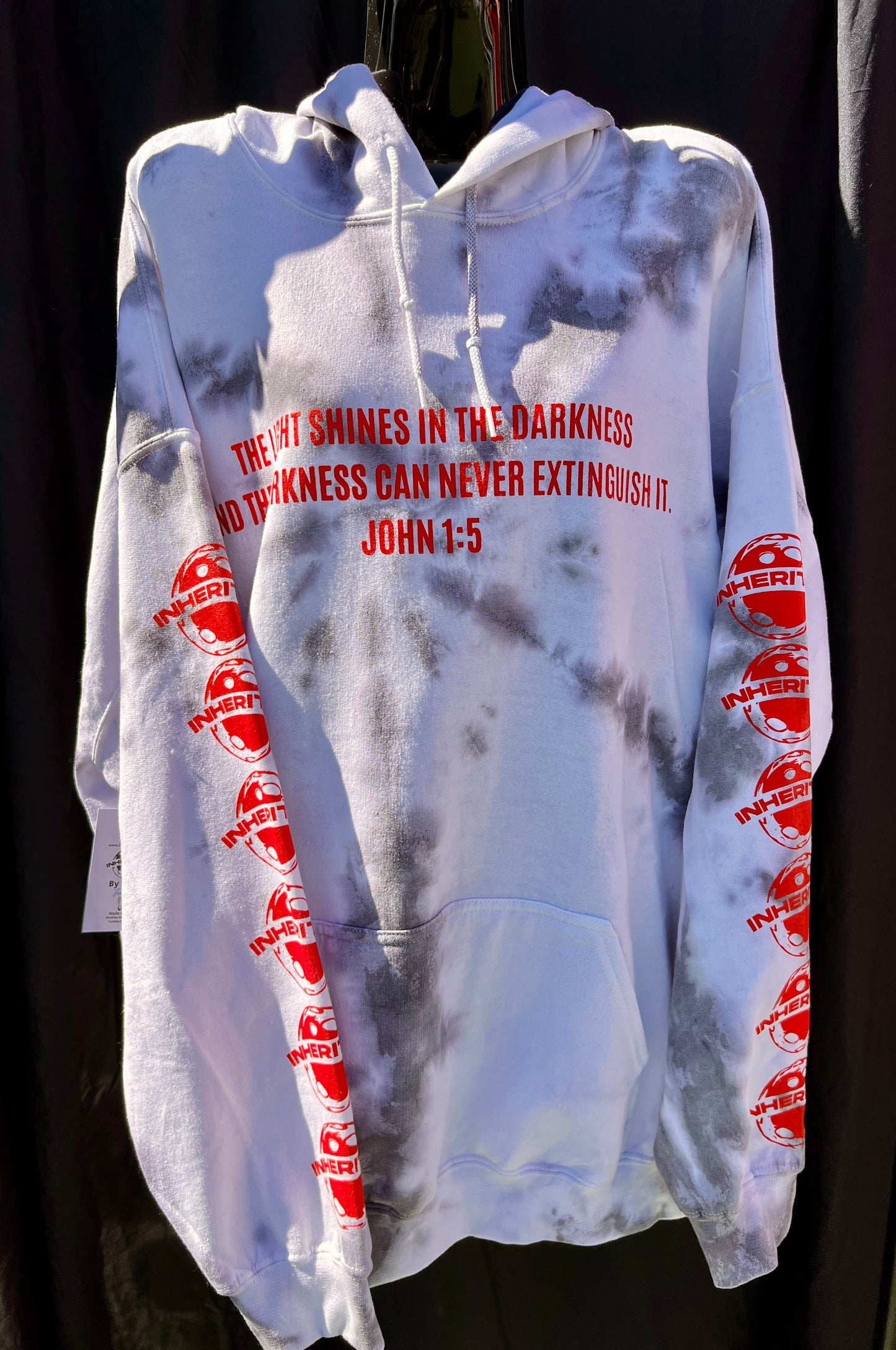Gray Tie Dye Hoodie